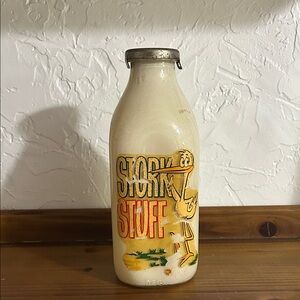 Vintage Milk Bottle - Coin Bank